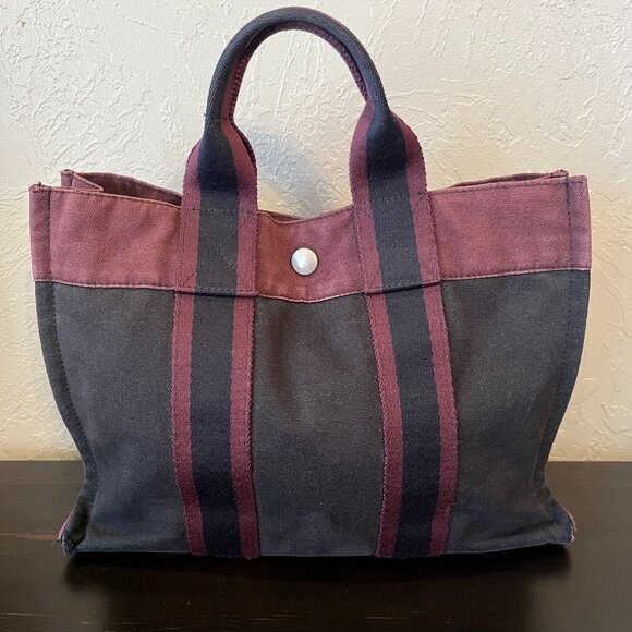 Hermes Two-Tone Tote AUTHENTIC Handbag - Picture 1 of 5